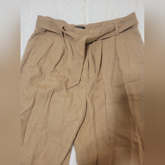 RW & Co Linen Cropped Pant - Picture 2 of 3